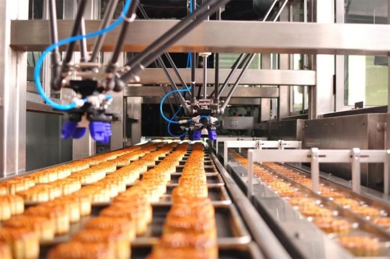 How is AI and machine learning being used in food production lines?